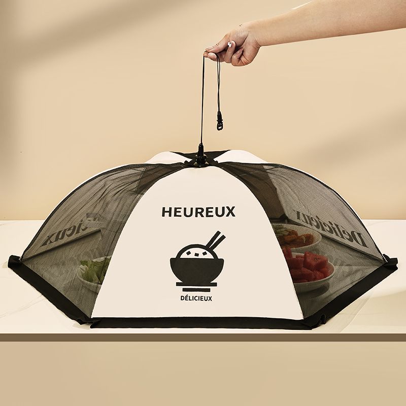 Lồng bàn gấp gọn đậy thức ăn, chất liệu vải polyester bền chắc kích thước 70cm, chống bụi , vô cùng tiện lợi