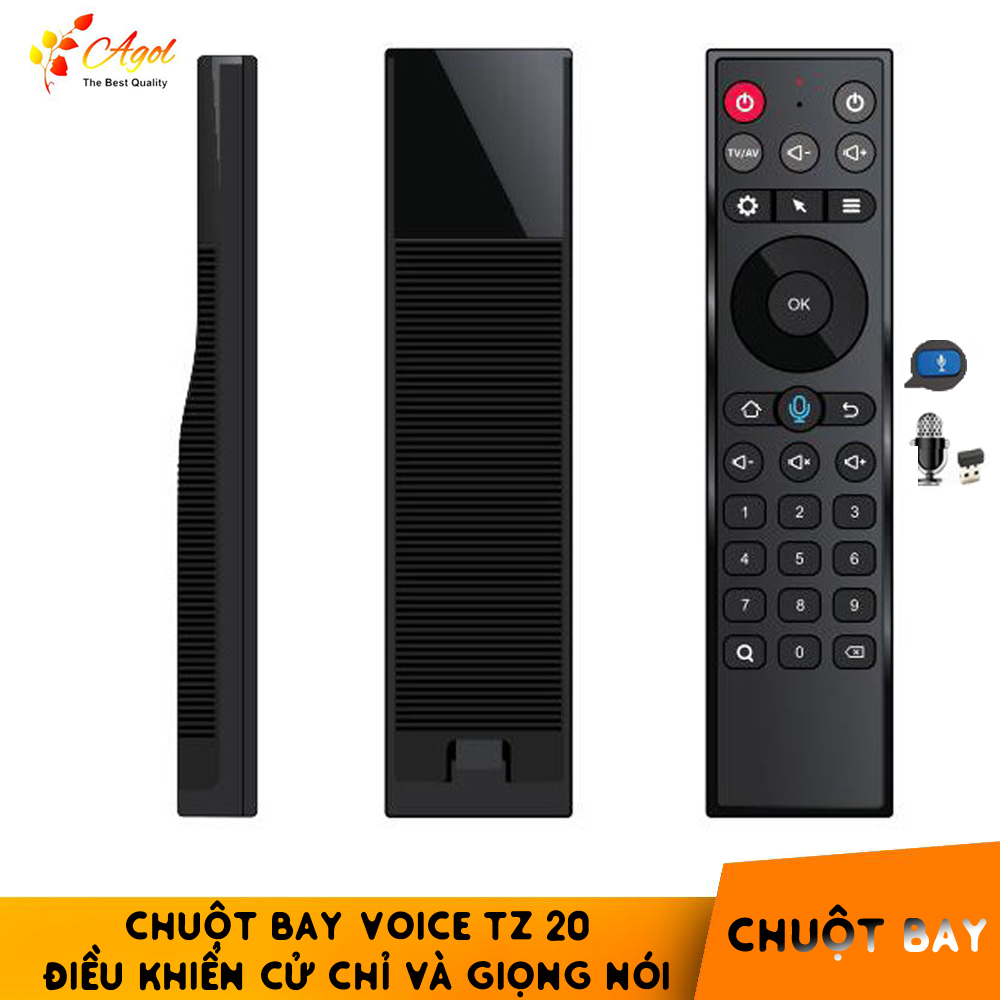 Remote Mouse Air Voice TZ20 - Điều khiển chuột bay tìm kiếm giọng nói - Hàng nhập khẩu