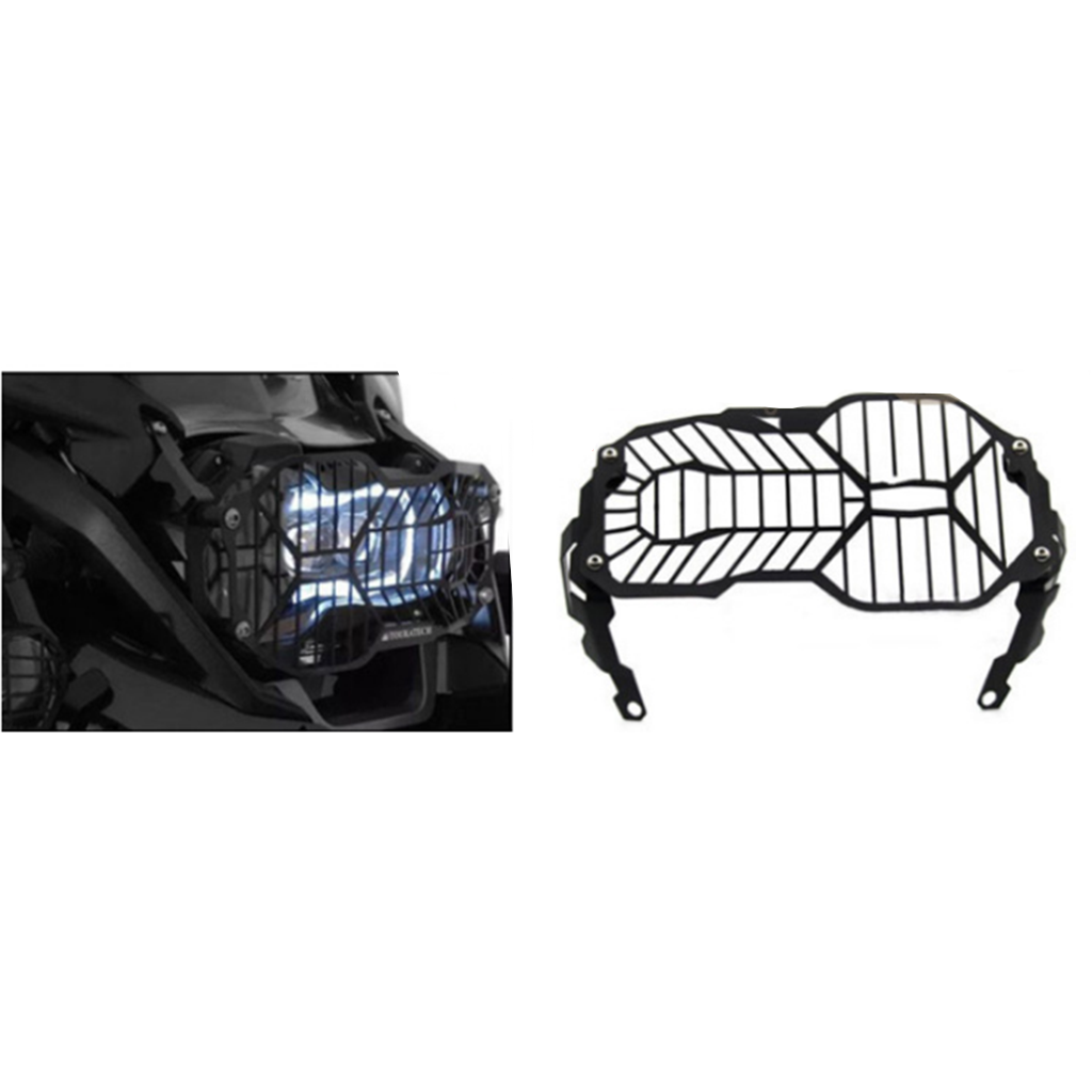 Black Motorcycle Headlight Grille Mesh Grille Headlight Mesh Hood for