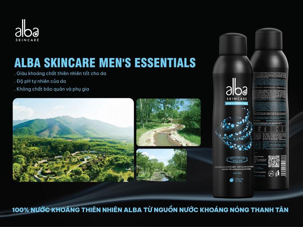Xịt khoáng Dành Cho Nam ALBA MEN'S ESSENTIALS