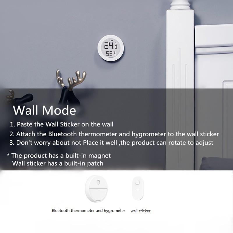 Nhiệt kế và độ ẩm kế điện tử Xiaomi Qingping BLE 5.0 hỗ trợ đo tự động tương thích với ứng dụng Mi Home