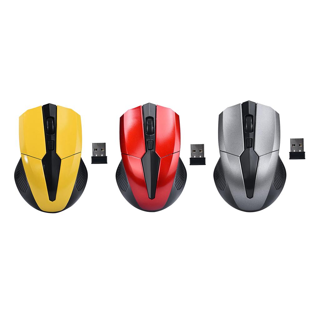 Wireless Optical Mouse, 2.4G Noiseless Mouse with USB Receiver - Portable Computer Mice for PC, Tablet, Laptop