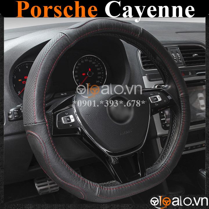 Bọc vô lăng D cut xe ô tô Porsche Cayenne volang Dcut da cao cấp - OTOALO
