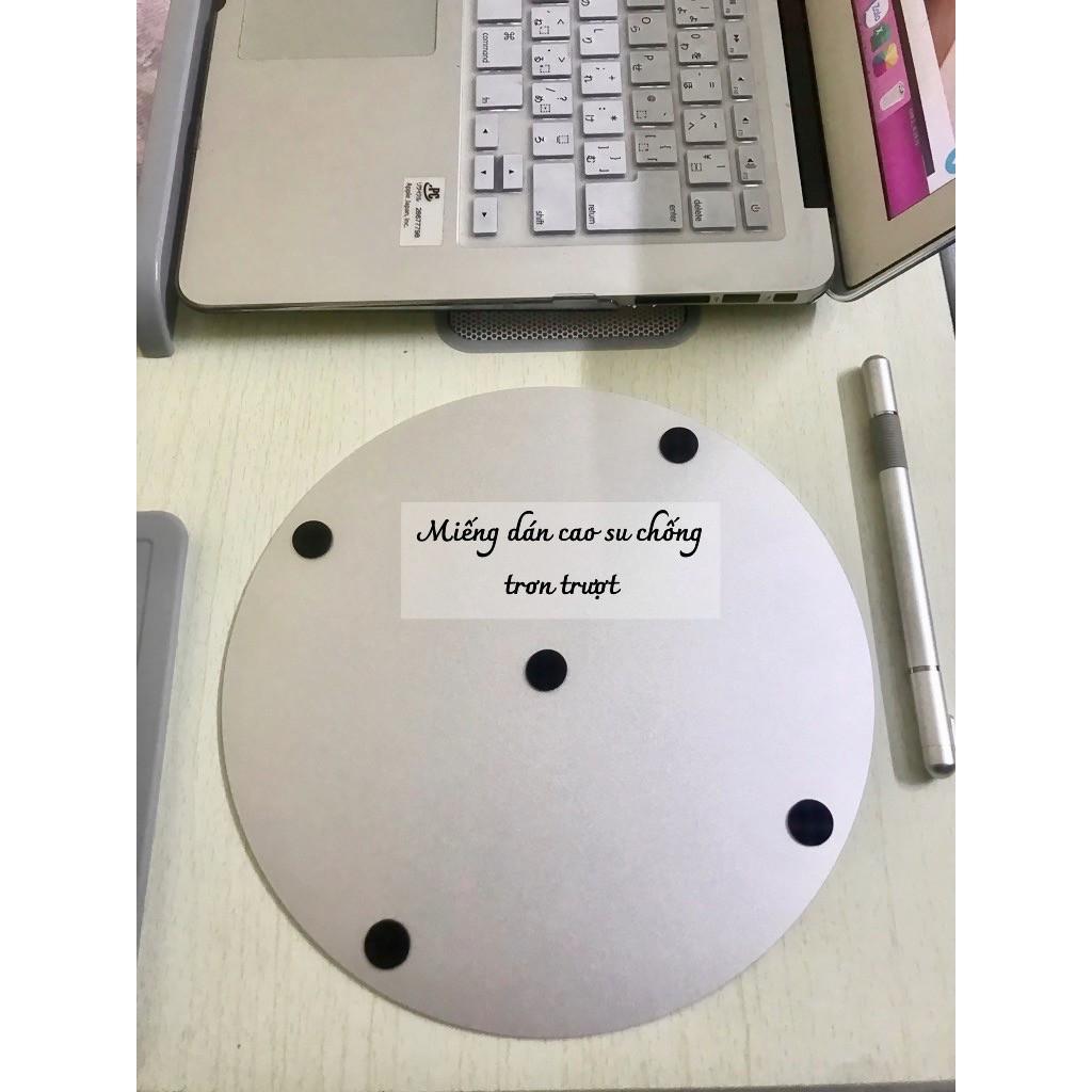 Miếng Lót Chuột Nhôm nguyên khối cho Laptop Macbook (Aluminium mouse Pad