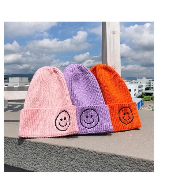 Mũ len Beanie mặt cười