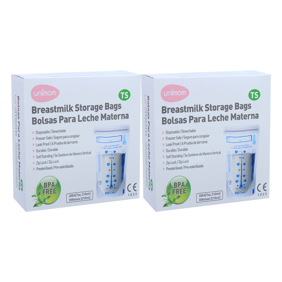 Combo 2 Hộp 30 Túi Đựng Sữa Mẹ Cảm Ứng Nhiệt Umimom UM870176