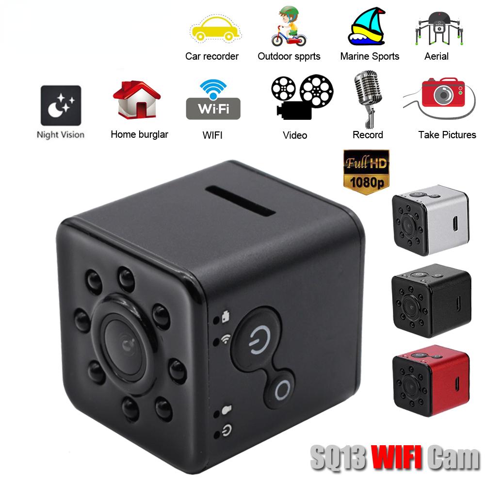 Camera Hành Động Chống Nước 1080P HD Wifi Camera Mini Gia Đình Bảo Vệ An Ninh Video Giám Sát Máy Quay Thể Thao Ngoài Trời DV