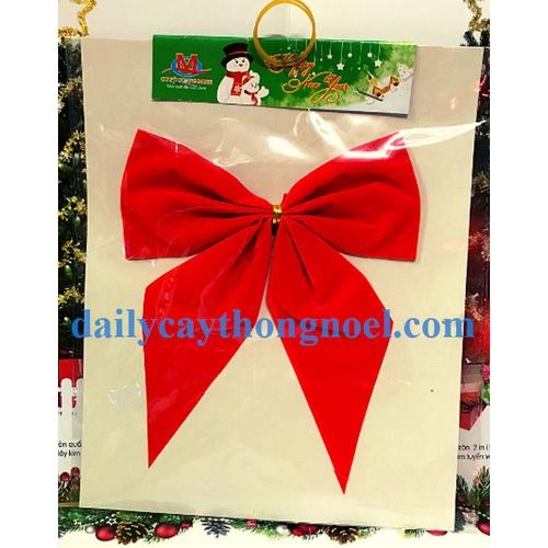 Nơ trang trí cây thông noel - Phụ kiện trang trí noel - Đủ size lựa chọn
