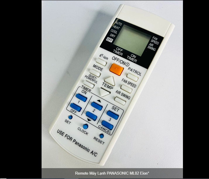 Remote Máy Lạnh  ML02 Eion* hàng chính hãng