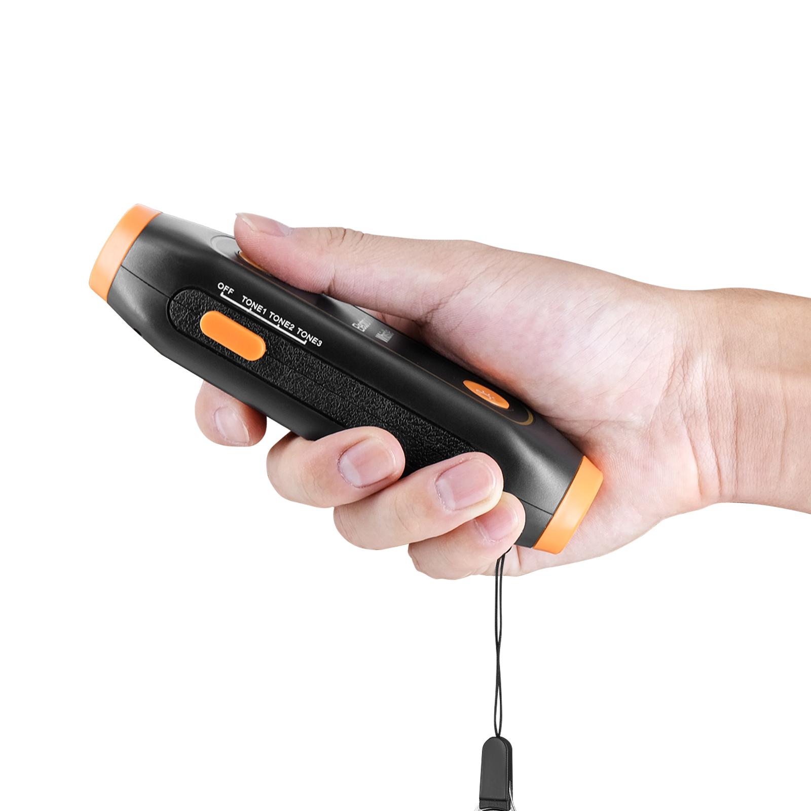 Còi Thể Thao Có Dây Buộc Còi Điện Âm Lượng Cao SOS Đèn Pin Khi Cắm Trại, Đi Bộ Đường Dài Công Cụ Cho Huấn Luyện Viên Trọng Tài Color: Orange