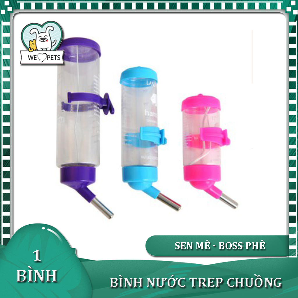 Bình nước treo chuồng - Bình bi gắn lồng cho chó mèo