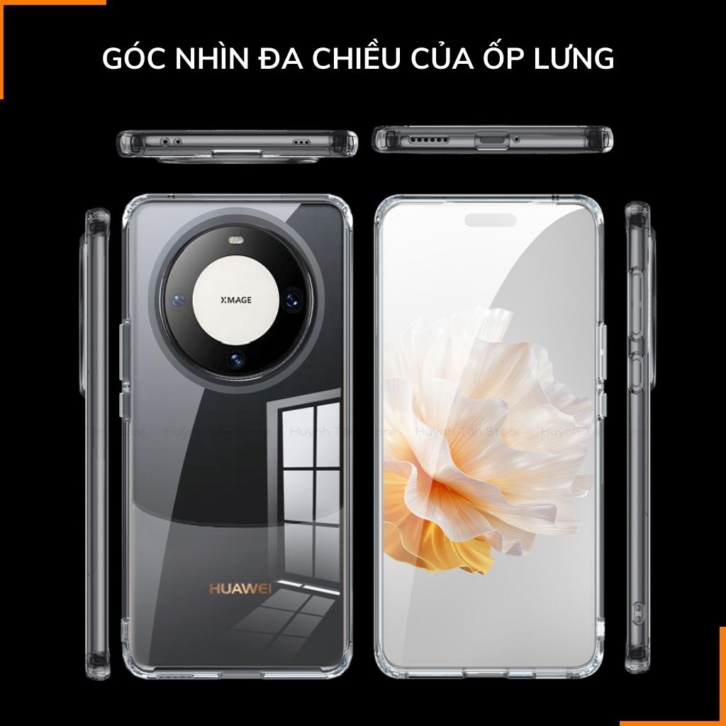 Ốp lưng mate 60 pro chống sốc CLEAR COLOR VER 4 trong suốt không ố vàng bảo vệ camera phụ kiện