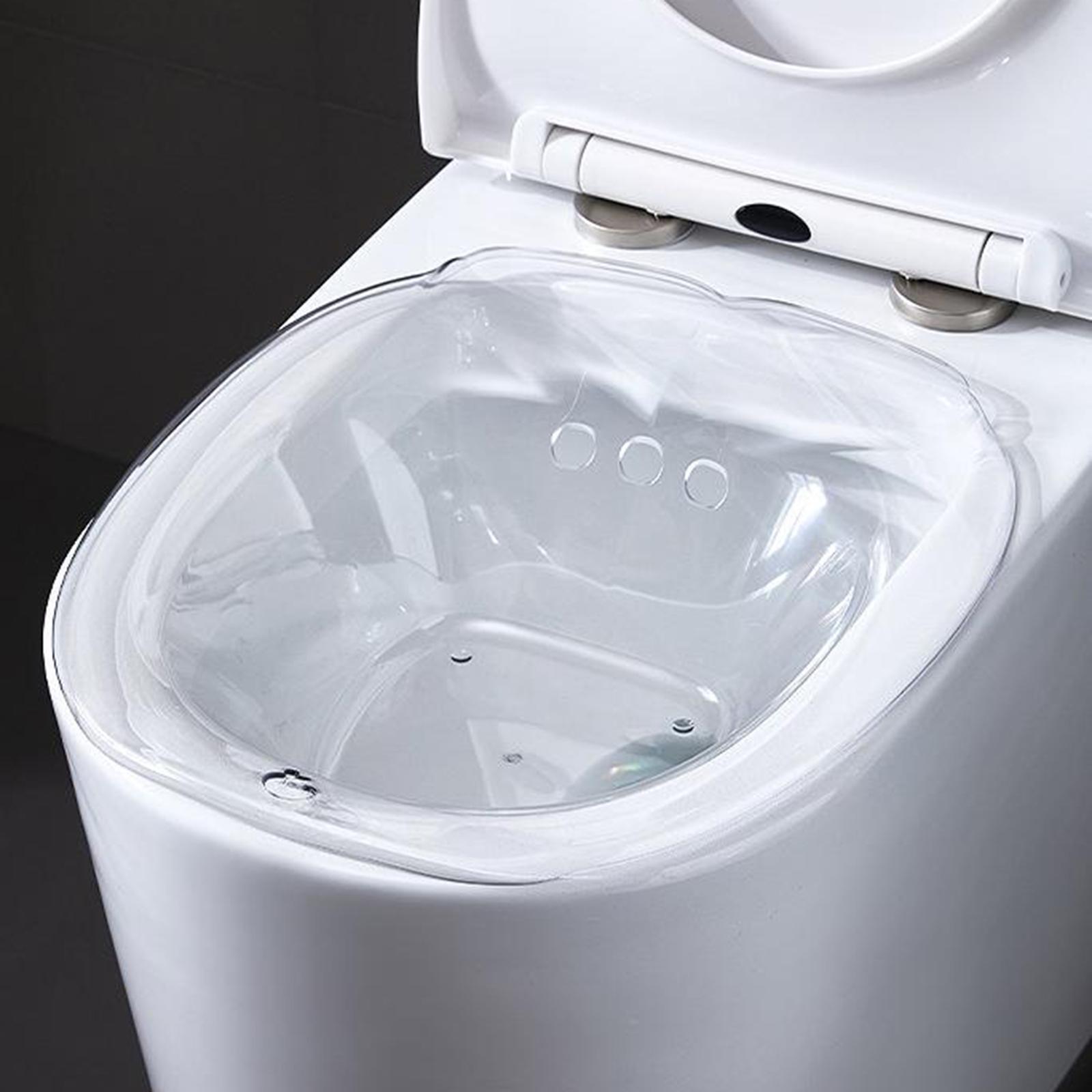 Toilet Bidet Overflow Bidet Basin for for Postpartum Care women Transparent