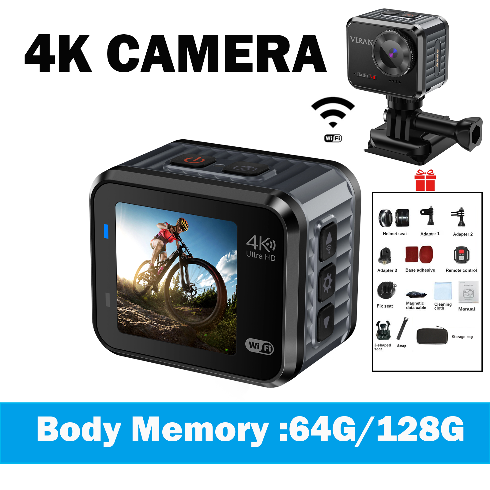 Camera hành động HD 4K/60fps mới