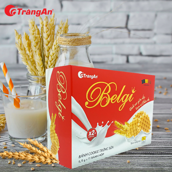 Bánh Belgi trứng sữa 76g , thích hợp bày lễ, hạn sử dụng 12 tháng, thương  hiệu Tràng An