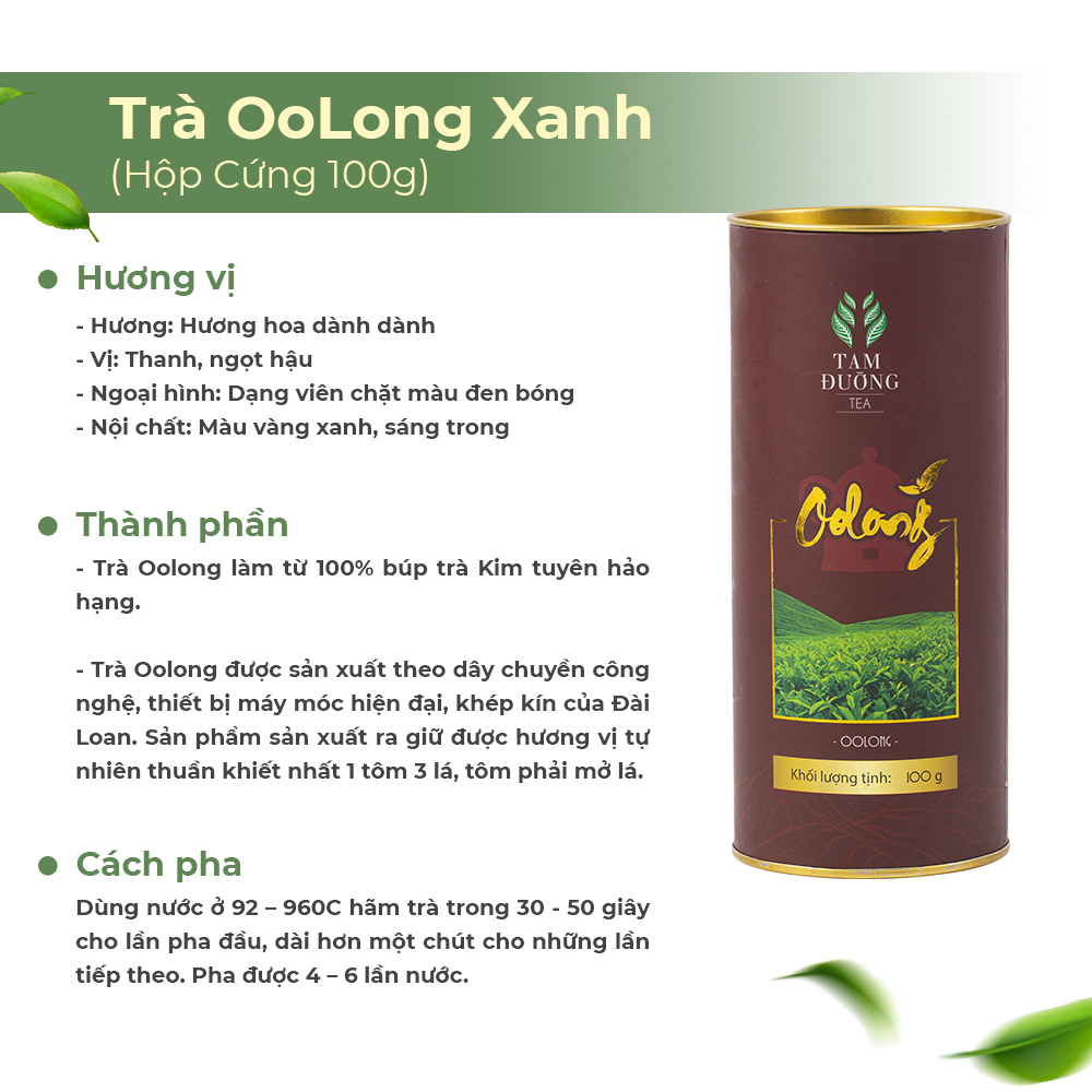 Trà Oolong Xanh Chính Hiệu Tam Đường Hương Hoa Dành Dành, Vị Thanh ...