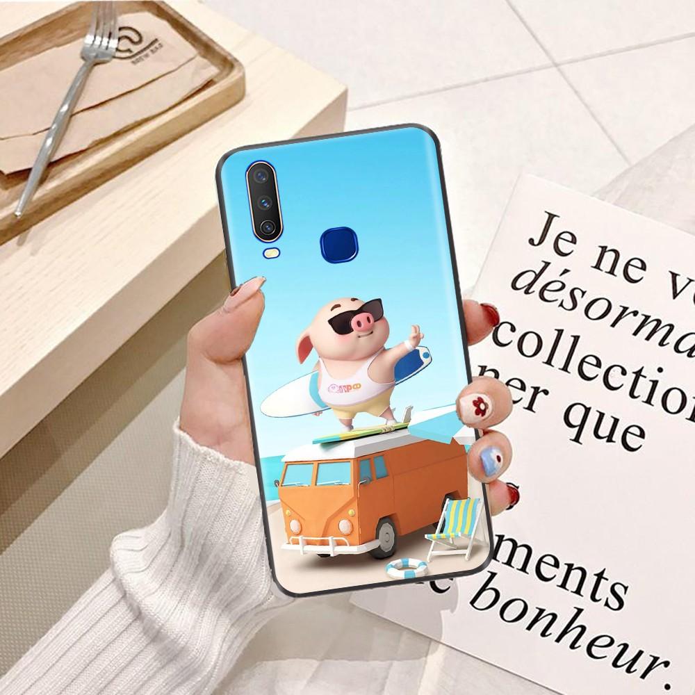 Ốp lưng dành cho ViVo Y19 Viền dẻo TPU hình Heo Con Dễ Thương