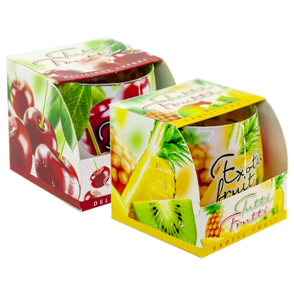 Combo 2 ly nến thơm Bartek nhập khẩu Châu Âu Tutti Frutti 100g - trái cây rừng