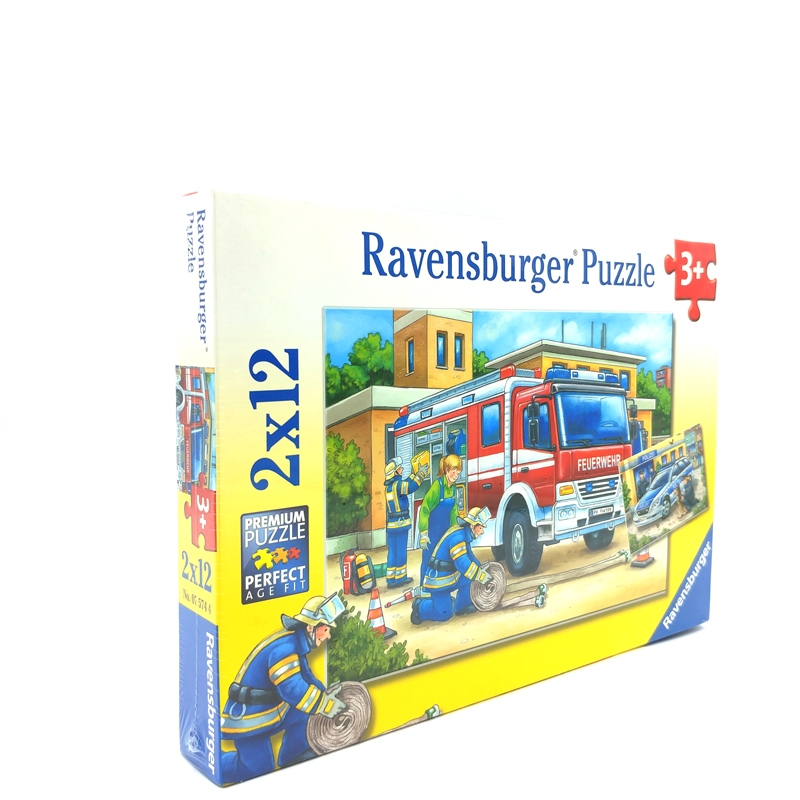 Bộ Xếp Hình Ravensburger Puzzle Cứu Hoả 075744 (2 Bộ 12 Mảnh Ghép)