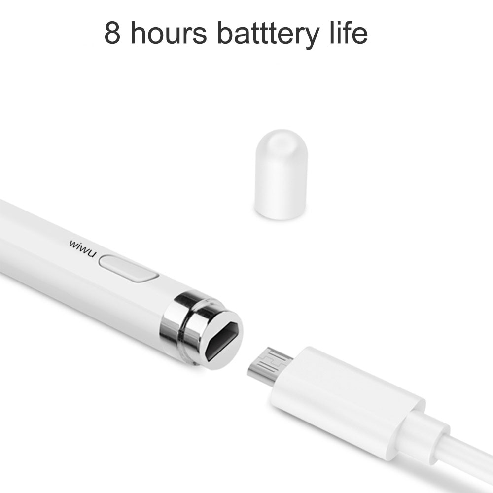 Bút cảm ứng stylus thông minh hiệu WIWU Pencil Magic Gen 2 dùng như Apple Pencil cho màn hình cảm ứng iPad / iPhone / Samsung Xiaomi Huawei Oppo Sony LG Đính kèm túi đựng bút - Hàng nhập khẩ