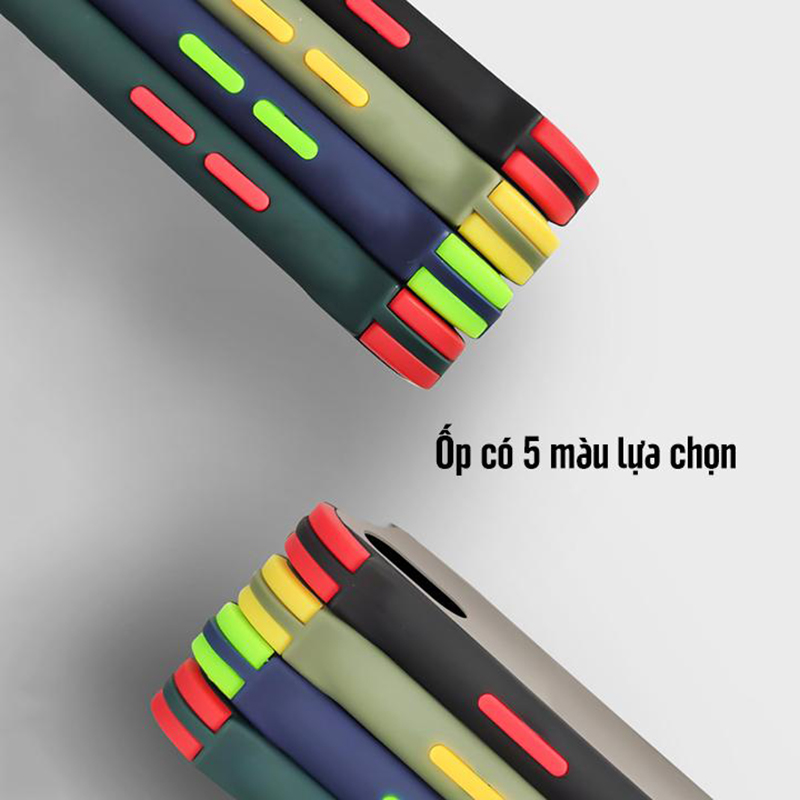 Ốp lưng cho Realme 6 trong nhám viền màu 4 Gốc
