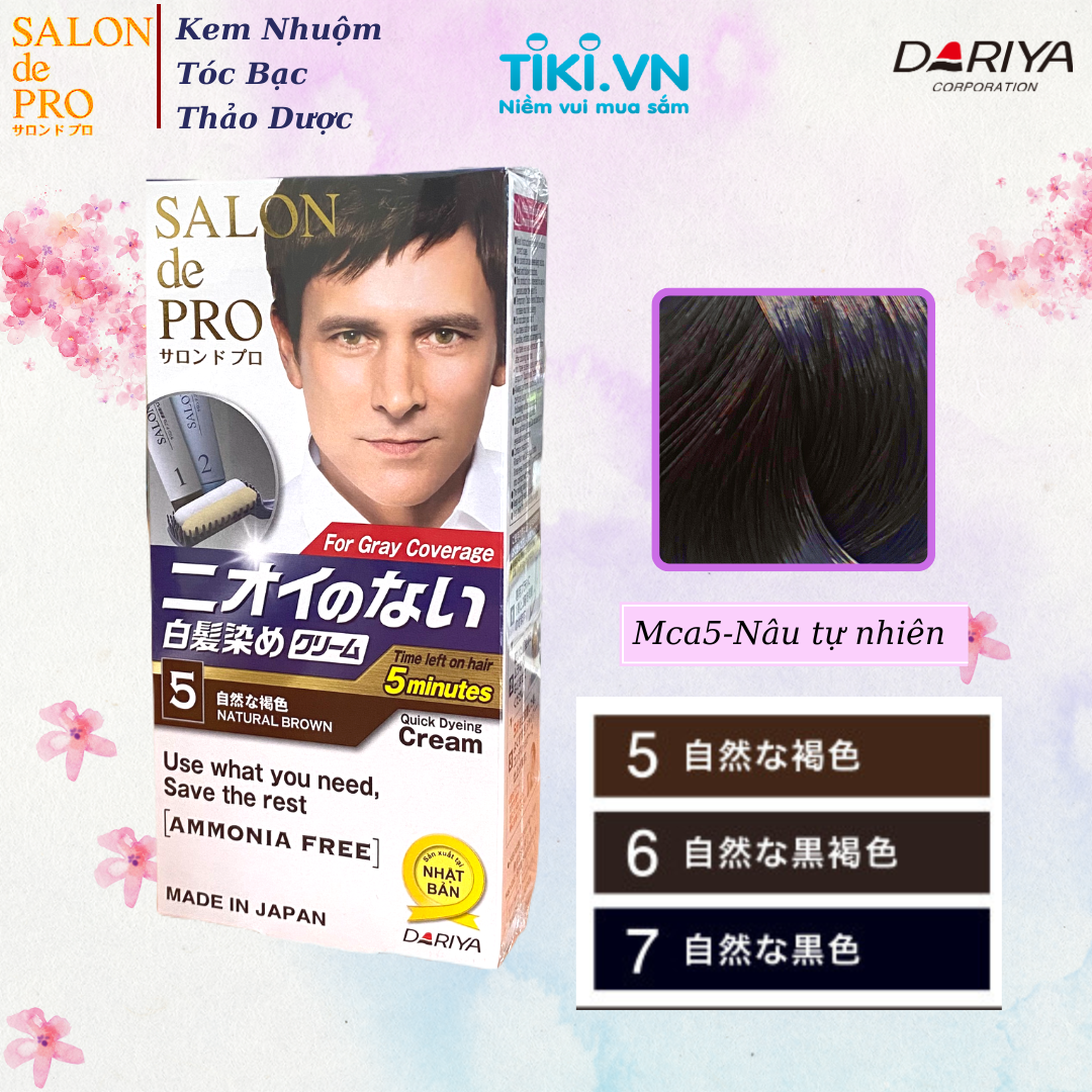Kem nhuộm tóc Salon de Pro MCa5 - Màu nâu tự nhiên