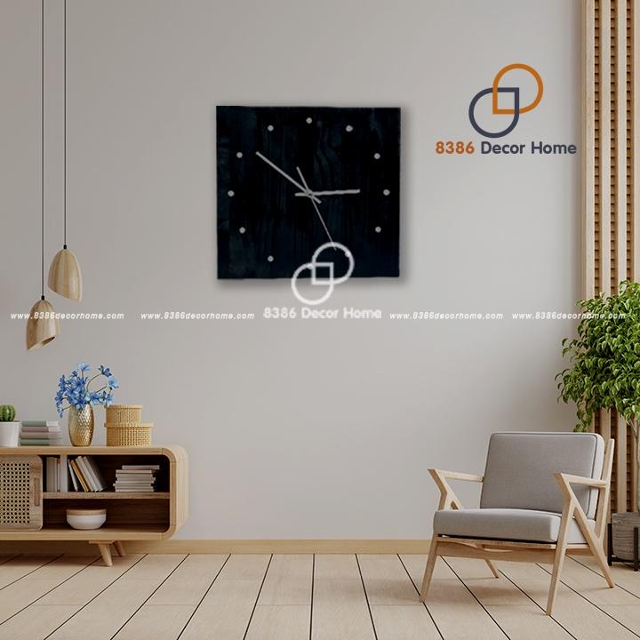 Đồng hồ decor treo tường gỗ kim trôi hiện đại sang trọng handmade decor vintage độc lạ thiết kế tối giản