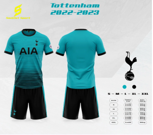 Quần áo bóng đá Tottenham xanh 2022 2023