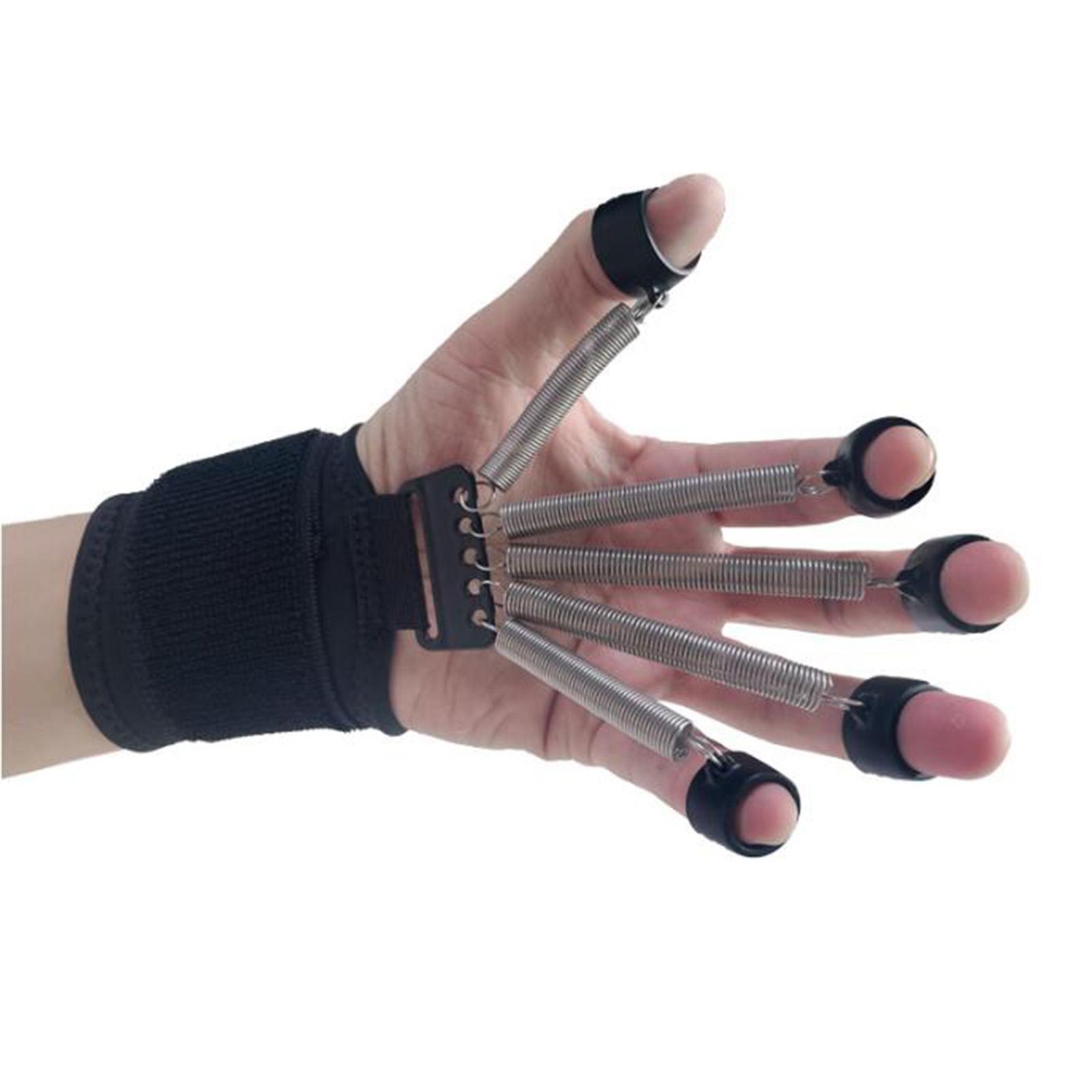 Finger Strengthener, Elastic Finger Exerciser & Hand Grip Strengthener Trainer, Portable Forearm Grip Workout for Improving Finger and Wrist Strength