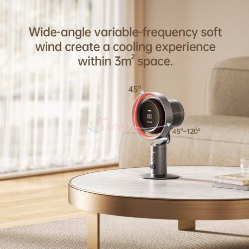 Quạt mini tích điện để bàn Jisulife Table Fan Pro3 10000mAh - Hàng chính hãng