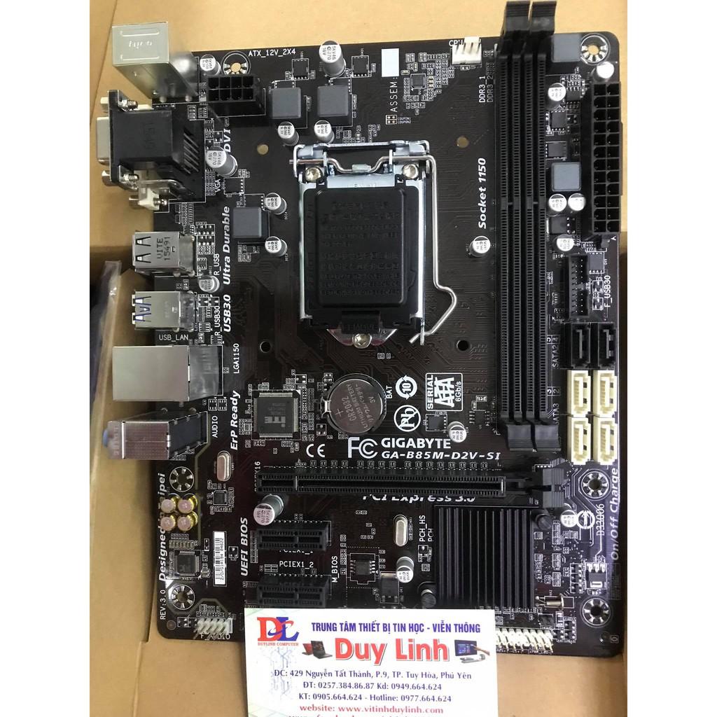 Main Gigabyte B85M-D2V D3V renew mới full HÀNG CHÍNH HÃNG