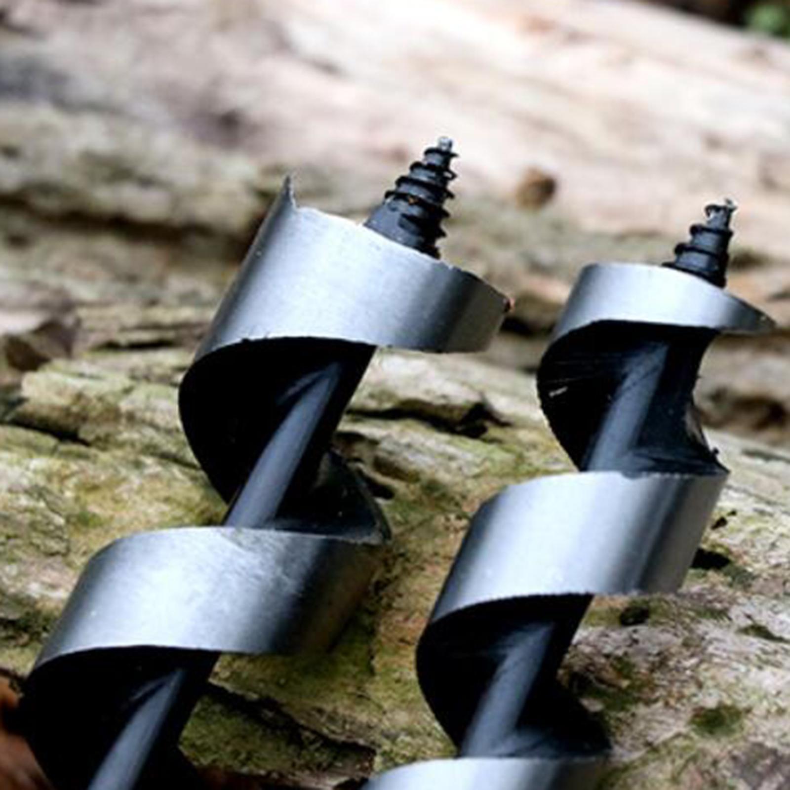 Hand Auger Wrench - Bushcraft Gear and Equipment Wood Drill Peg Survival Tool Manual Hole Maker Multitool for Camping, Hiking and Outdoor Backpacking