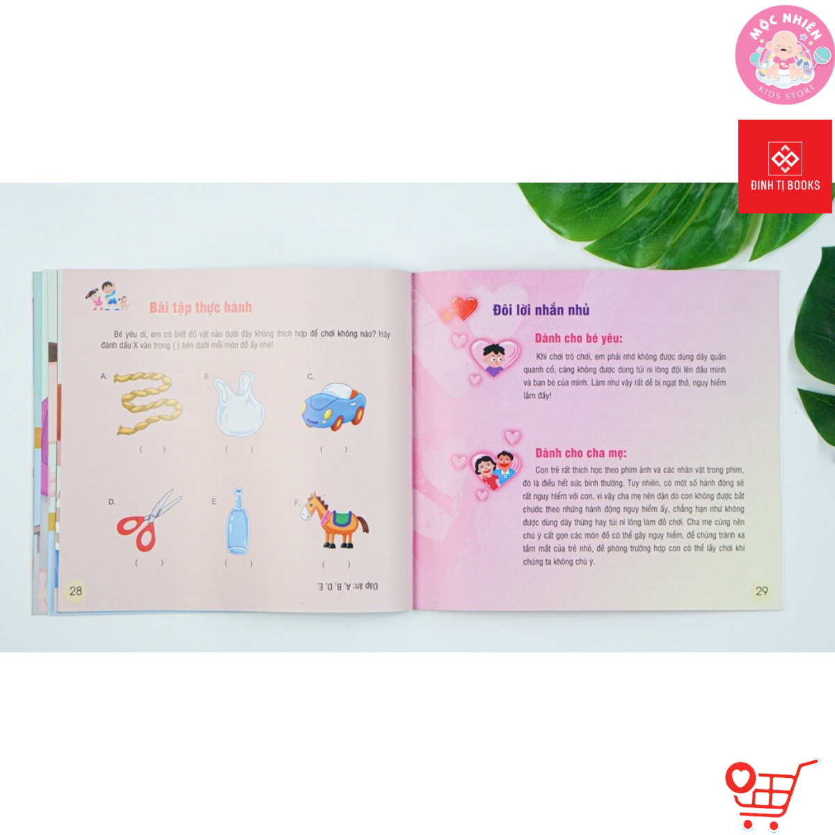 Sách Thiếu Nhi - Dạy Trẻ Kỹ Năng An Toàn - Dành cho bé từ 2-8 tuổi - Đinh Tị Books