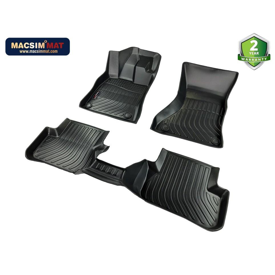 Thảm lót sàn xe ô tô Audi A5 2008-2017 Nhãn hiệu Macsim chất liệu nhựa TPV cao cấp màu đen