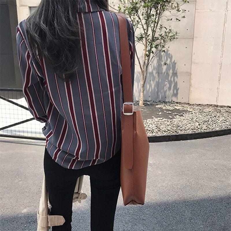 Áo sơ mi kẻ sọc dáng rộng vintage