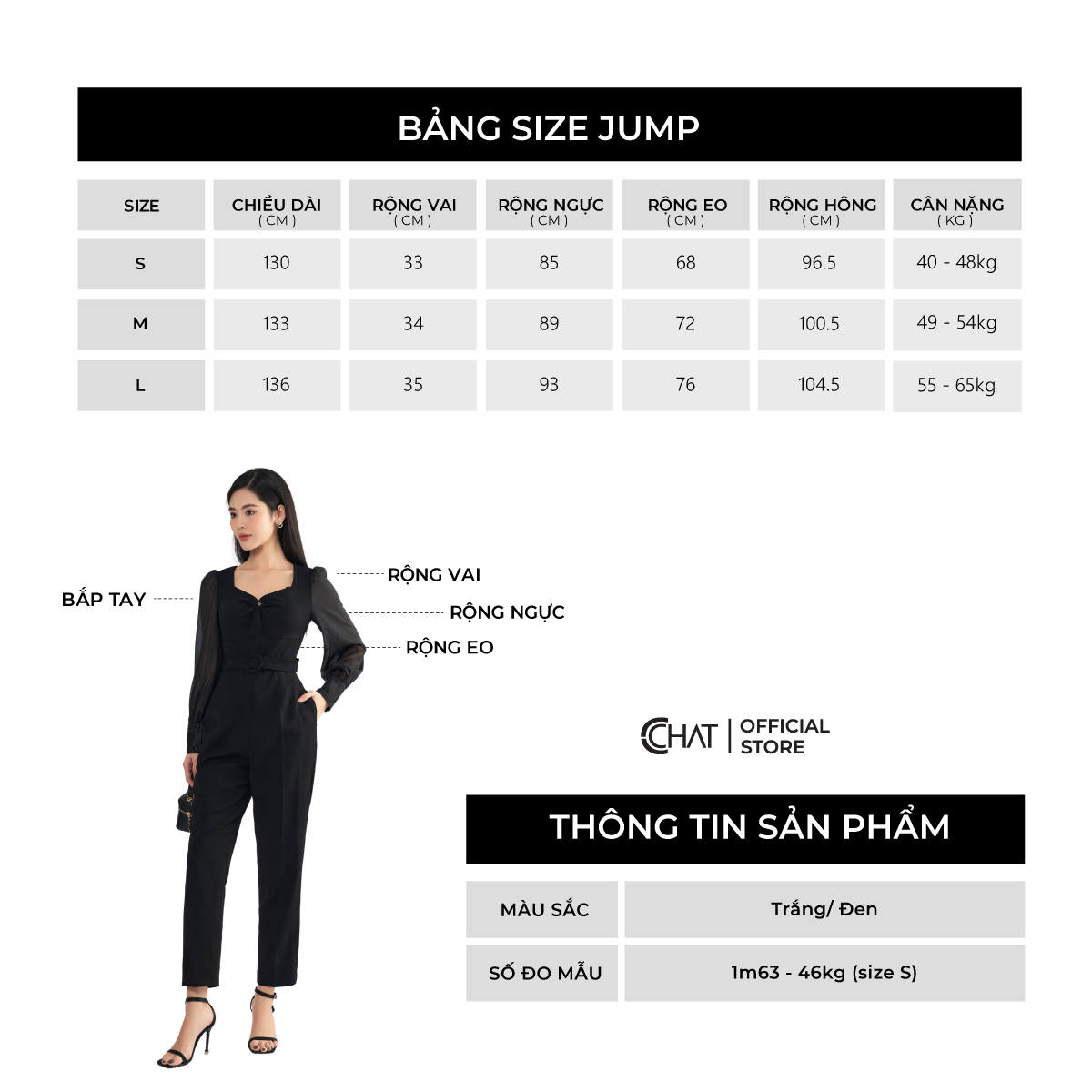 Jumpsuit Nữ  Cổ Nữ Hoàng Phối Tay Chất Tuytsi Cao Cấp Mềm Mịn 22JDS8007BT