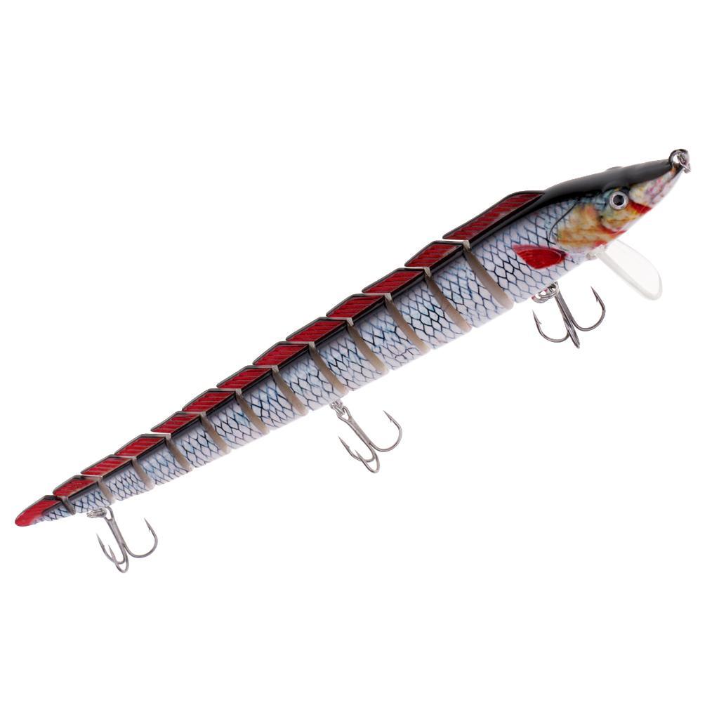 Fishing Bass Lures Multi Jointed Life-like Trout Swimbait Hard Crankbaits