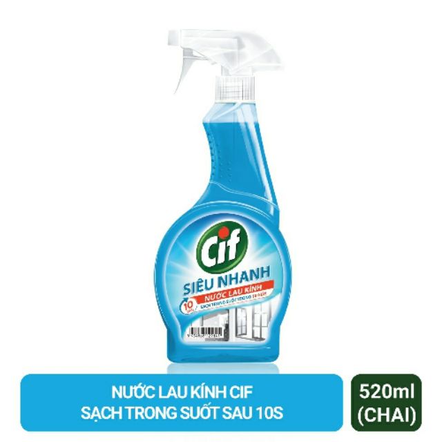 NƯỚC LAU KÍNH SUNLIGHT (Tên cũ là CIF) SIÊU NHANH 520ML