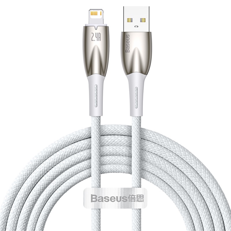 Cáp Sạc Baseus Glimmer Series Fast Charging Data Cable USB to iP 2.4A (Hàng chính hãng)