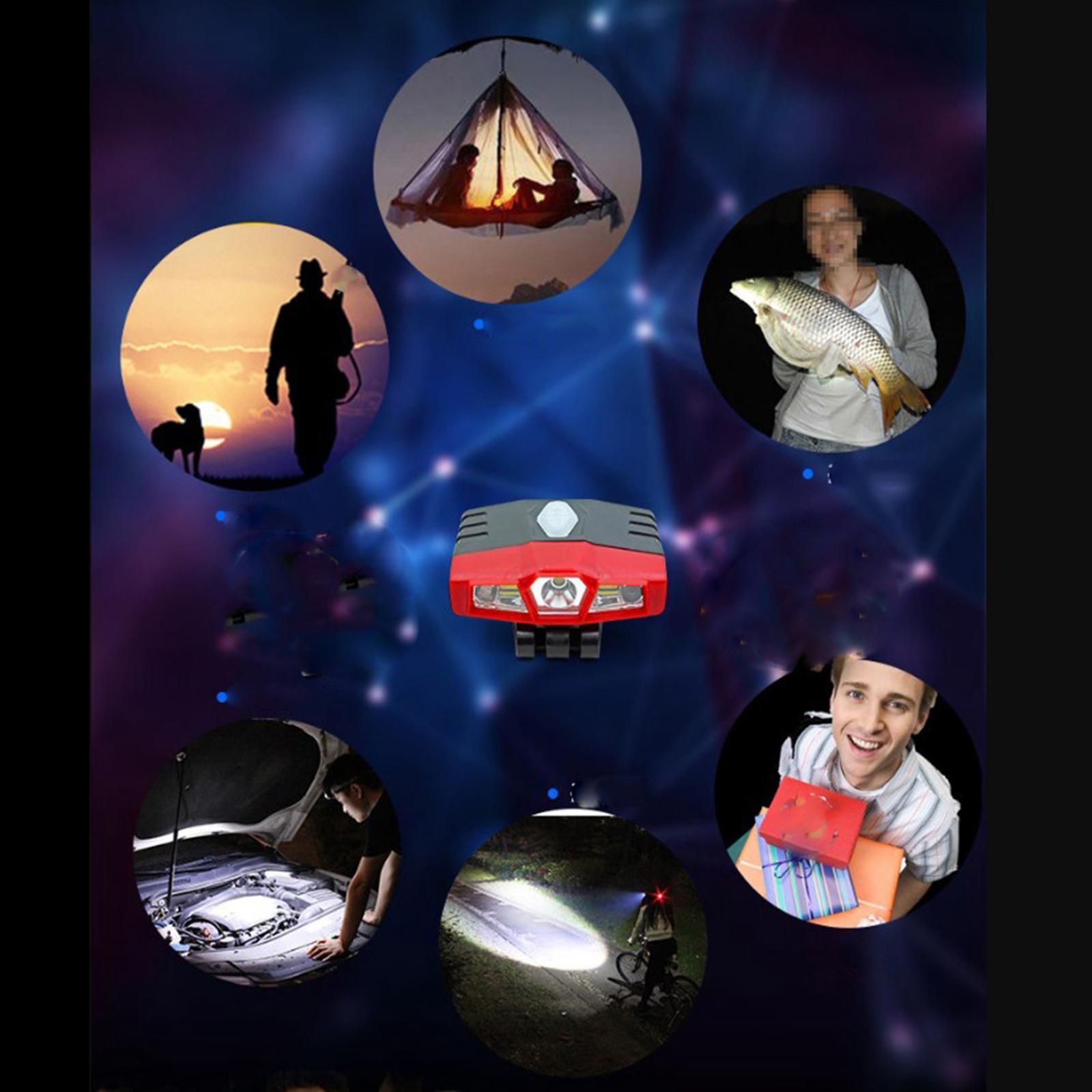 LED COB USB Rechargeable Lamp Hunting Light Red