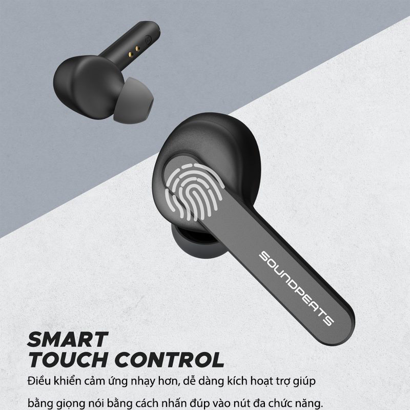 Tai Nghe Bluetooth Earbuds SoundPeats TrueCapsule có thiết kế công thái học và 3 kích thước của eartip mang lại sự vừa vặn thoải mái và cực kỳ chắc chắn - Hàng Chính Hãng