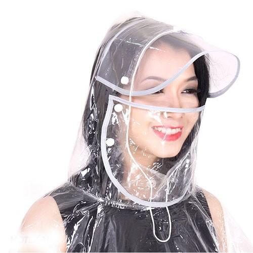 Áo mưa vi sinh trong suốt 2 đầu kèm khẩu trang