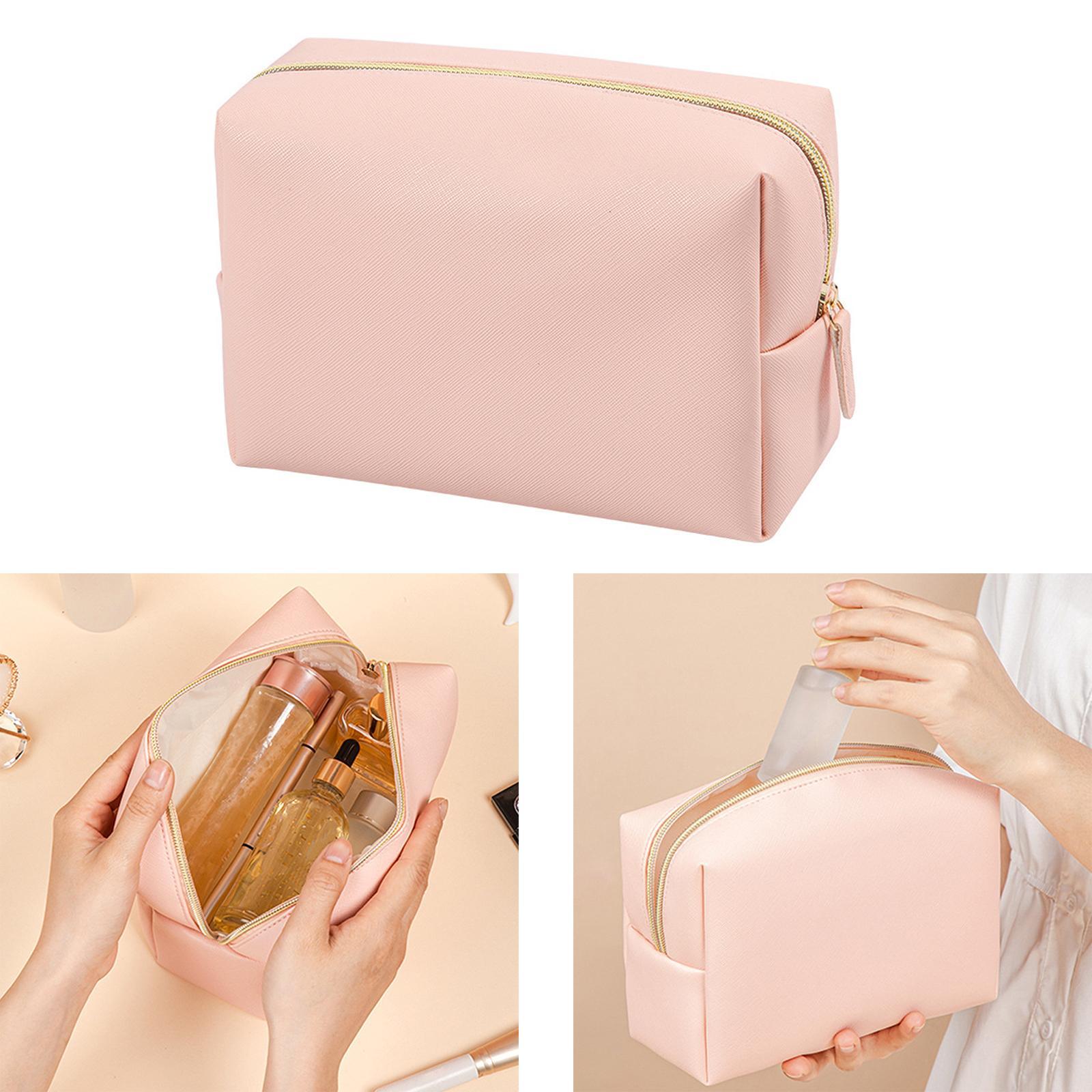 Makeup Bag PU Leather Washable Water Resistant  for