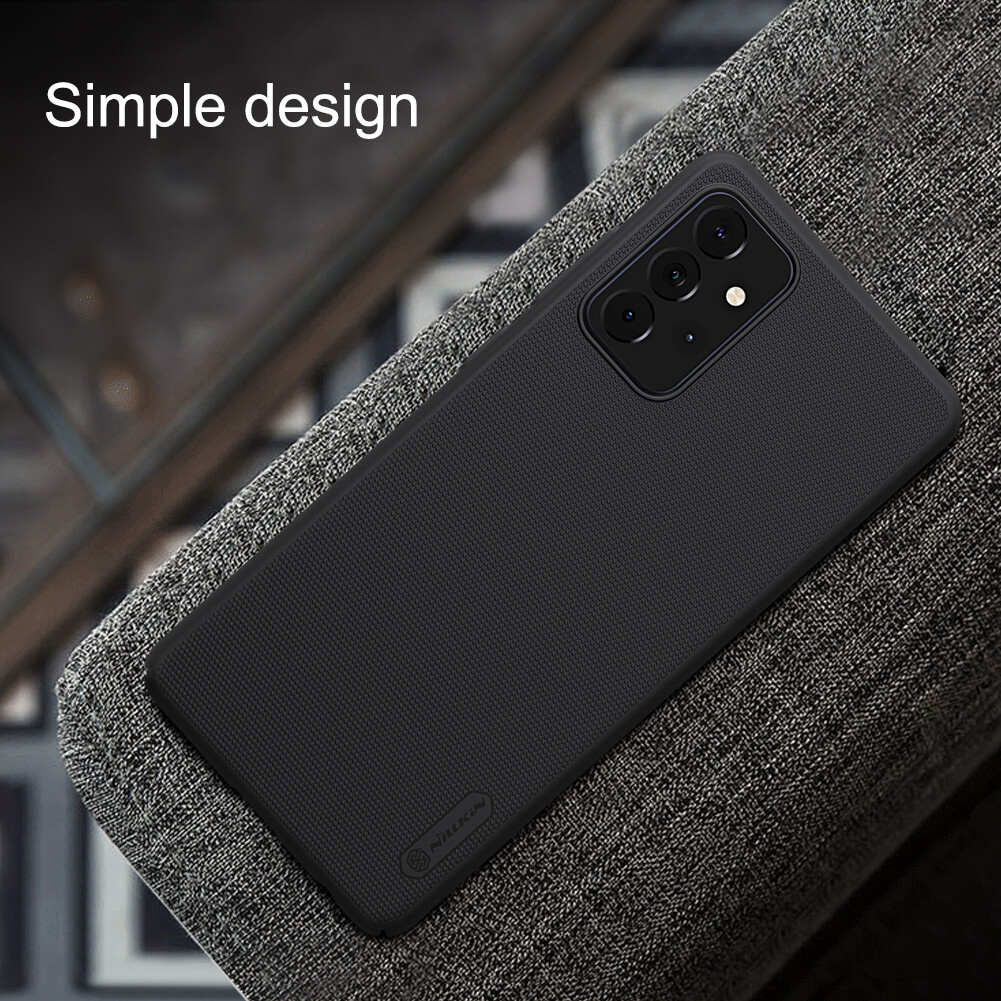 Ốp lưng dành cho Samsung Galaxy A72 Nillkin Frosted Shield dạng sần - Hàng Chính Hãng