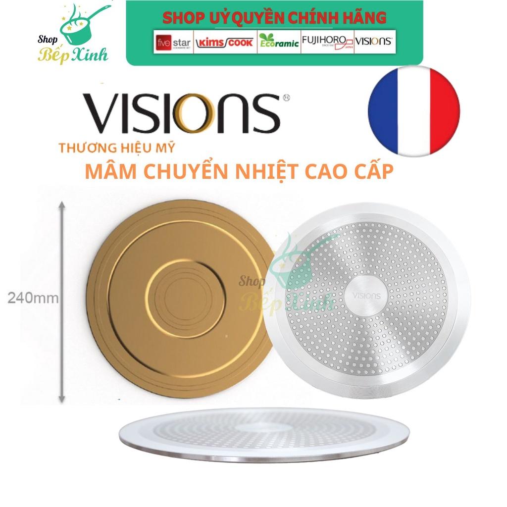 Đế Bắt Từ Dẫn Nhiệt VISIONS Xài Trên Bếp Từ 24cm , dùng cho nồi chảo bằng thủy tinh , sứ , nhôm , gang