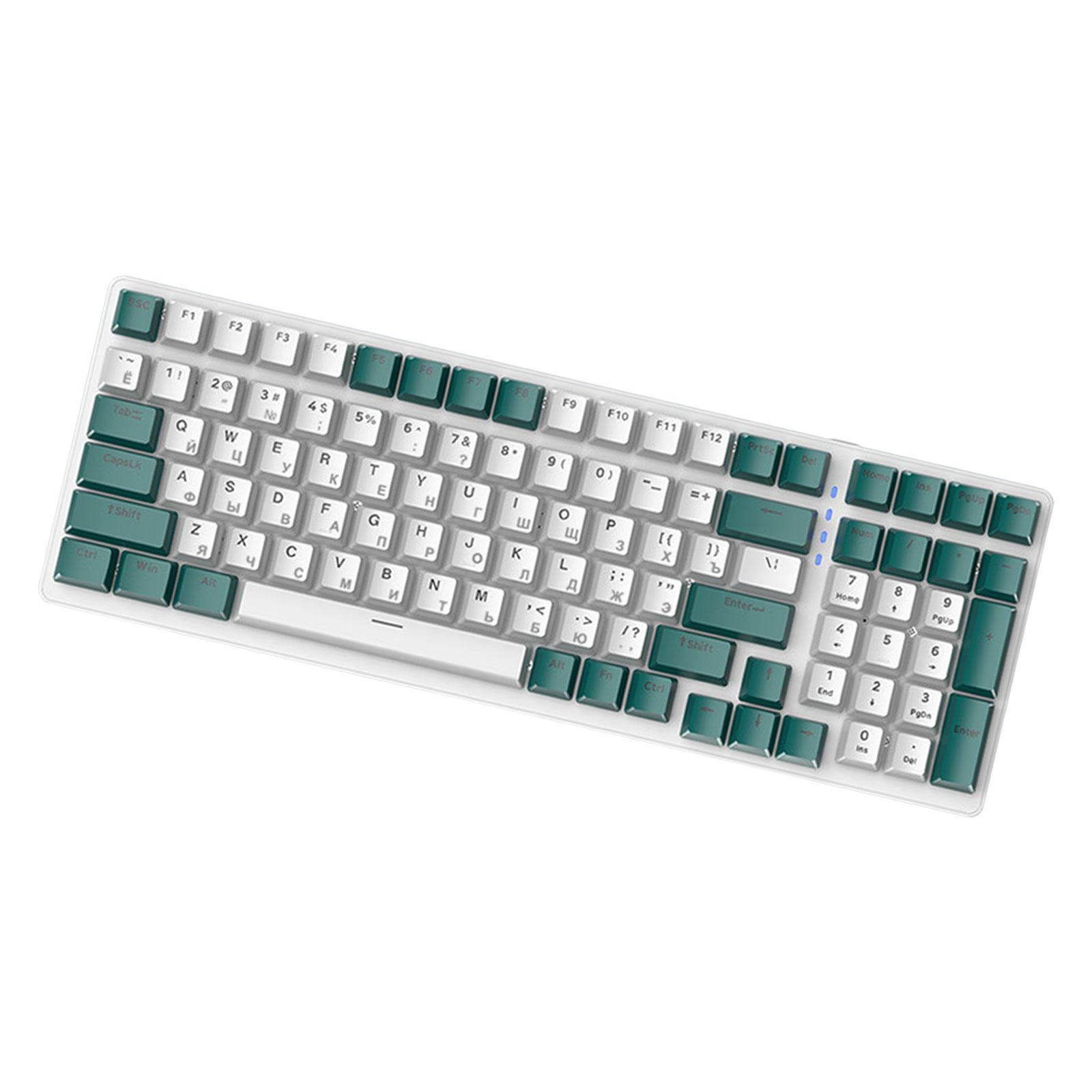 Russian Mechanical Keyboard Backlit Plug and C Interface Durable for PC Gamer