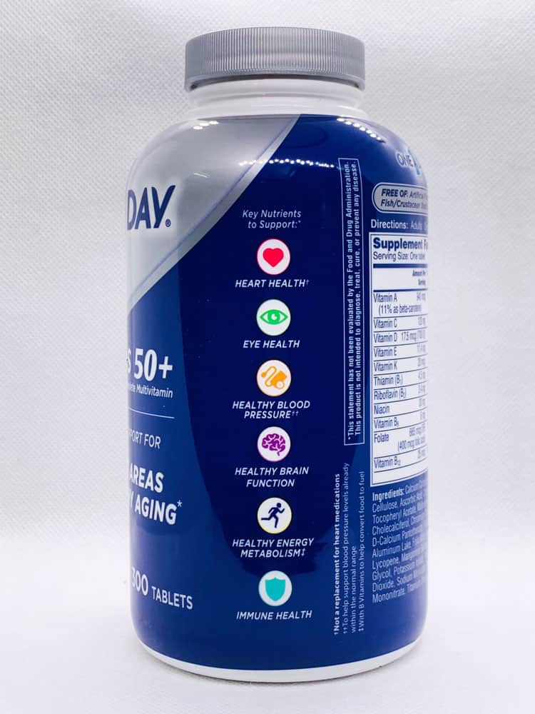 Viên Uống Bổ Sung Vitamin Tổng Hợp Cho Nam Trên 50 Tuổi One A Day Men's 50+ Mỹ
