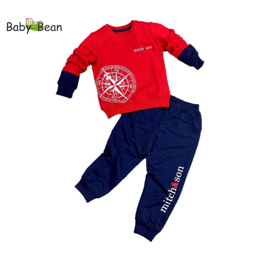 Bộ Đồ Thun Nỉ Dài Tay Bé Trai BabyBean