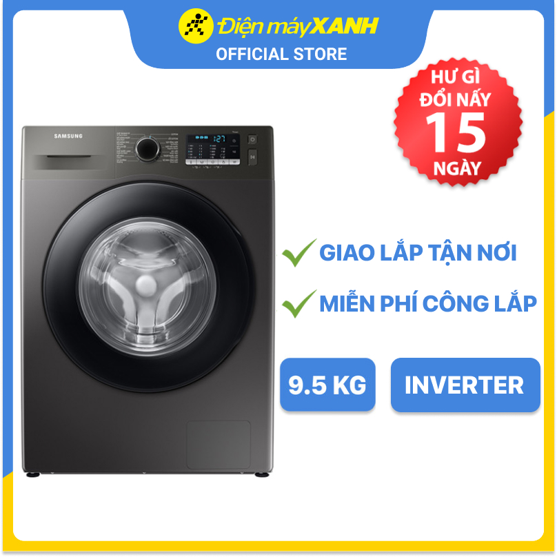 Máy giặt Samsung Inverter 9.5kg WW95TA046AX/SV - Hàng chính hãng(Giao Toàn Quốc)