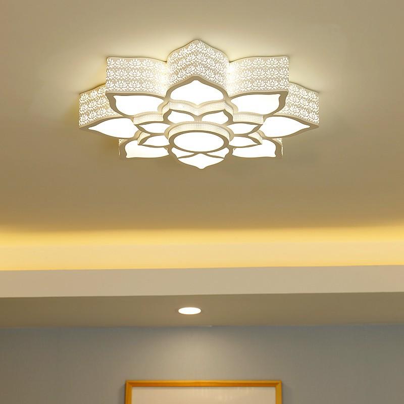 Đèn trần LIRON D750mm kiểu dáng sang trọng với 3 chế độ ánh sáng trang trí nội thất hiện đại - kèm điều khiển .